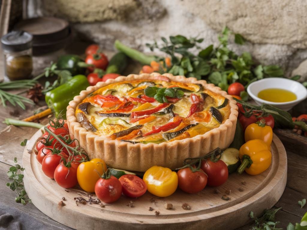 Comment préparer une quiche aux légumes de saison sans pâte
